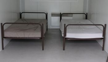 Kälteschutz 2025 Zwei Betten im Übernachtungscontainer